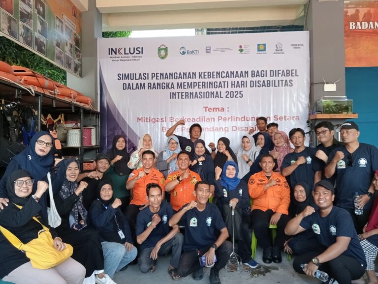BPBD, Forum Media Dan PPDI Gelar Pelatihan Mitigasi Bencana Bagi Penyandang Disabilitas
