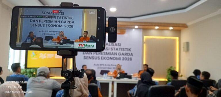 BPS Parepare Gelar Sosialisasi Diseminasi Statistik dan Peluncurkan Garda Sensus Ekonomi 2026
