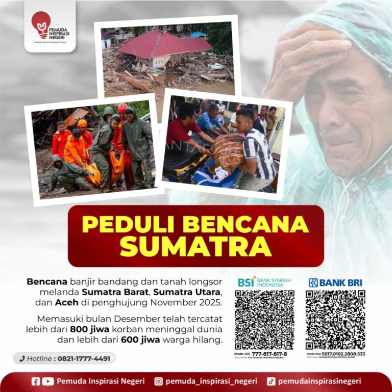 Yayasan PIN Resmi Buka Donasi Banjir Sumatra