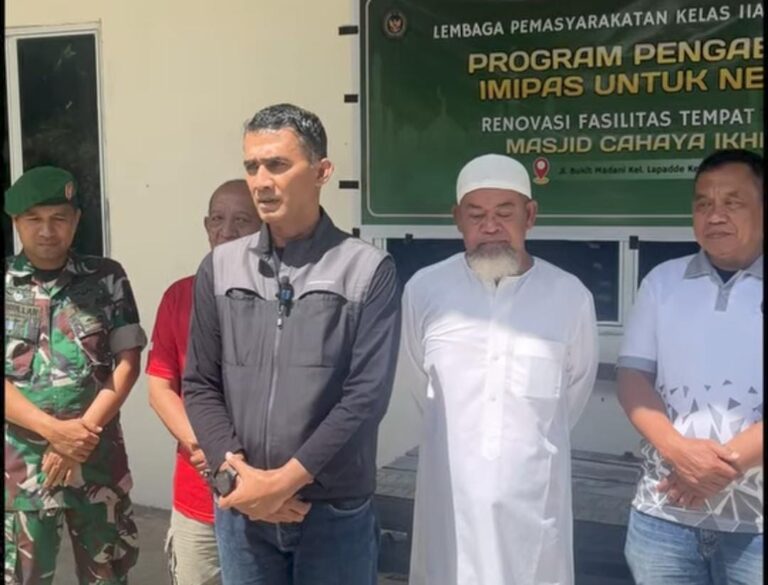 Lapas Parepare Renovasi Fasilitas Masjid Cahaya Ikhlas