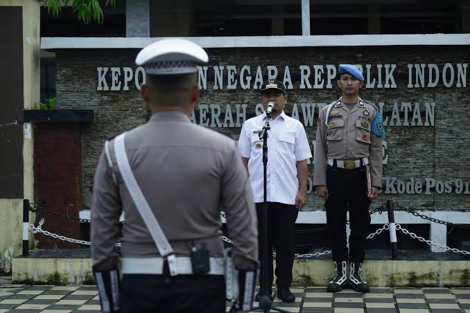 Polres Parepare Gelar Apel Gelar Pasukan Operasi Kepolisian Terpusat Lilin-2025