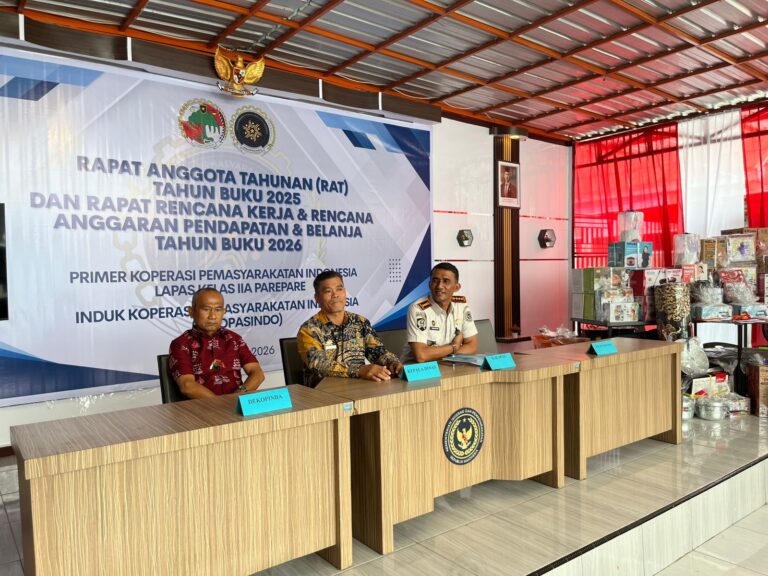 Lapas Parepare Laksanakan Rapat Anggota Tahunan (RAT) Tahun Buku 2025