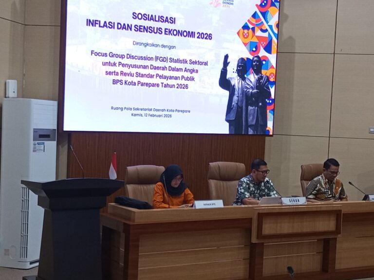 Sekda Buka Sosialisasi Inflasi dan Sensus Ekonomi 2026 Dirangkaikan dengan FGD Statistik Sektoral