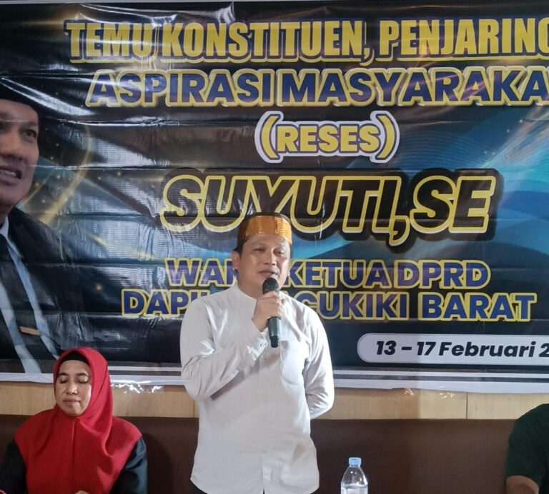 Persoalan Desil Mengemuka Di Reses Suyuti