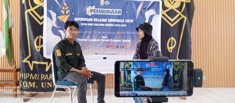 Sebagai Wujud Terima Kasih, HIPMI Parepare Komisariat UNM Parepare Gelar Bimbel Bantu Siswa Siswa Parepare Tembus Seleksi PTN