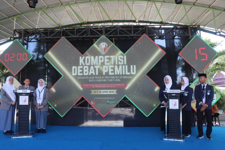 Debat Pemilu Pelajar Parepare Resmi Dimulai, 14 Tim Adu Gagasan di Babak Penyisihan