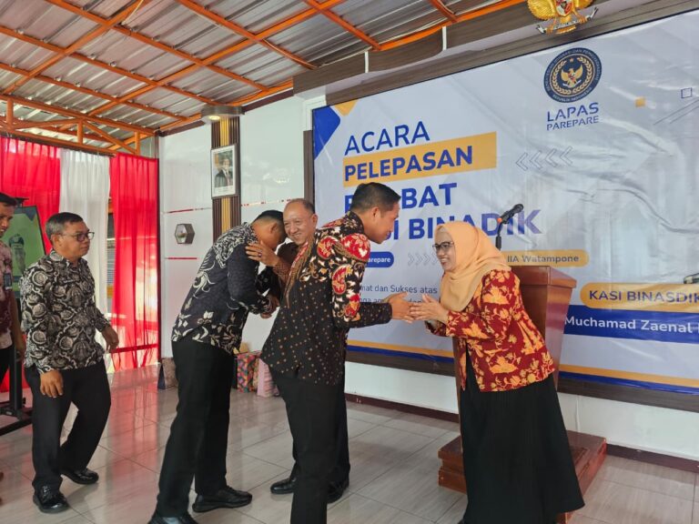 Pelepasan Kasi Binadik Lapas Kelas IIA Parepare Berlangsung Khidmat