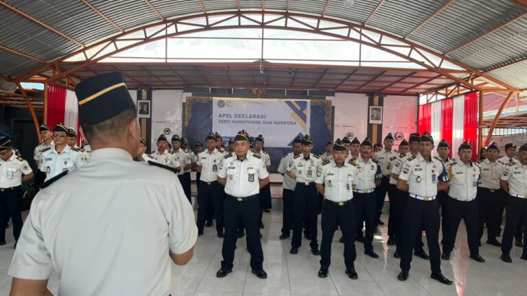 Lapas Parepare Gelar Apel Deklarasi Perang terhadap Narkoba dan Handphone