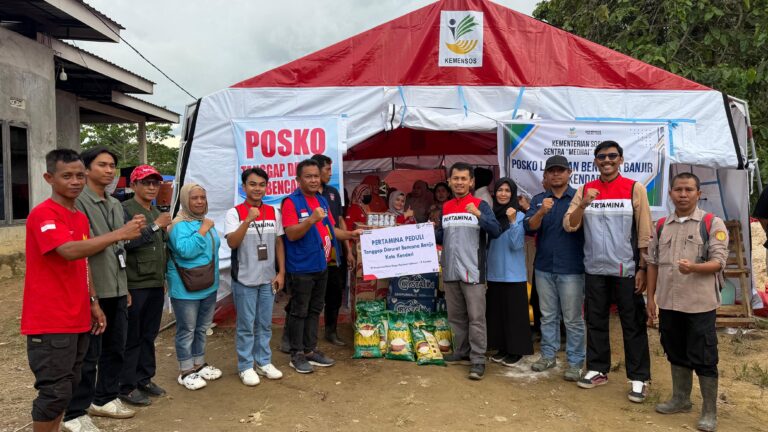 Pertamina Patra Niaga Regional Sulawesi Salurkan Bantuan Tanggap Darurat untuk Korban Banjir di Kota Kendari