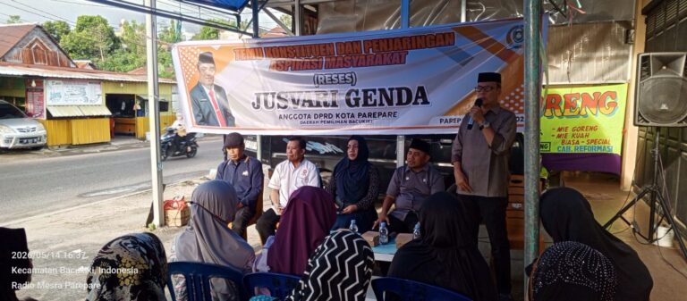 Serap Aspirasi di Bacukiki, Jusvari Genda Soroti Efisiensi Anggaran dan Perbaikan Jalan Haji Mukaddas