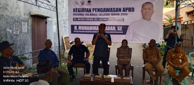 Kunjungi Cempae, Ketua Fraksi Nasdem Sulsel Tegaskan Komitmen Bantuan Keuangan untuk Parepare