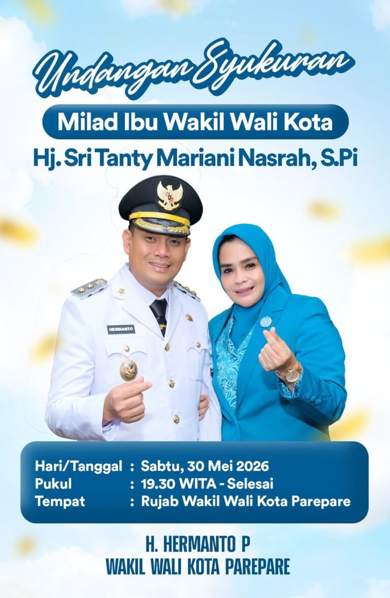 Rayakan Hari Jadi, Anggota DPRD Parepare Sri Tantri Nasrah Undang Insan Pers ke Rujab Wakil Walikota