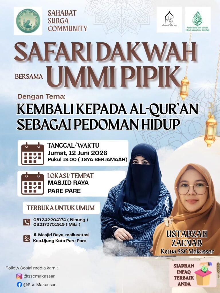 Masjid Raya Parepare Gelar Zikir Bersama Umi Pipik, Angkat Tema Penyembuhan Jiwa