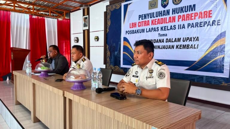 Posbakum Lapas Parepare Gelar Penyuluhan Hukum tentang Hak Terpidana dalam Upaya Hukum Peninjauan Kembali