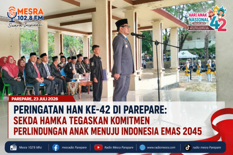 Peringatan HAN ke-42 di Parepare: Sekda Hamka Tegaskan Komitmen Perlindungan Anak Menuju Indonesia Emas 2045