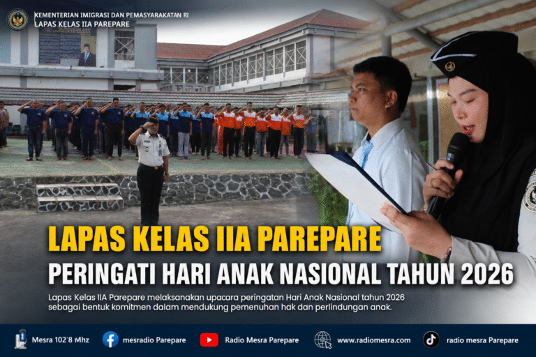 Lapas Kelas IIA Parepare Peringati Hari Anak Nasional Tahun 2026