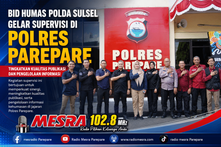 Bid Humas Polda Sulsel Gelar Supervisi di Polres Parepare, Tingkatkan Kualitas Publikasi dan Pengelolaan Informasi