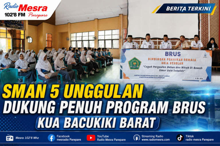 SMAN 5 Unggulan Dukung Penuh Program BRUS KUA Bacukiki Barat