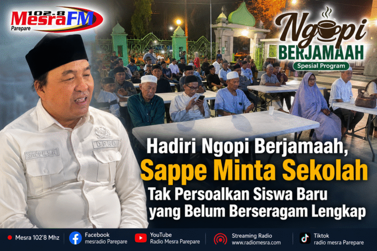 Hadiri Ngopi Berjamaah, Sappe Minta Sekolah Tak Persoalkan Siswa Baru yang Belum Berseragam Lengkap
