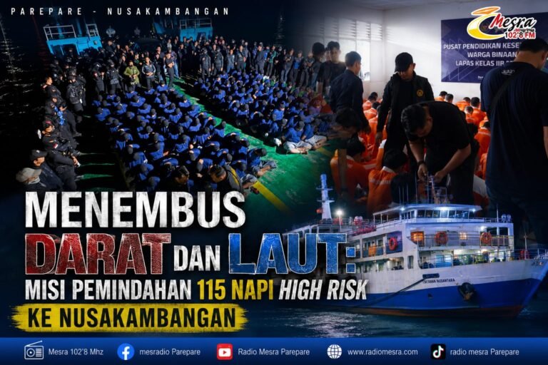 Menembus Darat dan Laut: Misi Pemindahan 115 Napi High Risk ke Nusakambangan