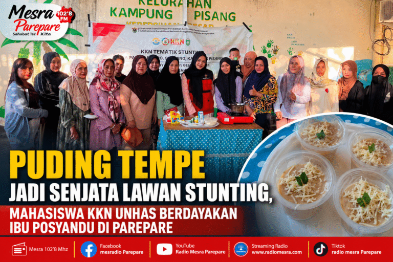 Puding Tempe Jadi Senjata Lawan Stunting, Mahasiswa KKN Unhas Berdayakan Ibu Posyandu di Parepare