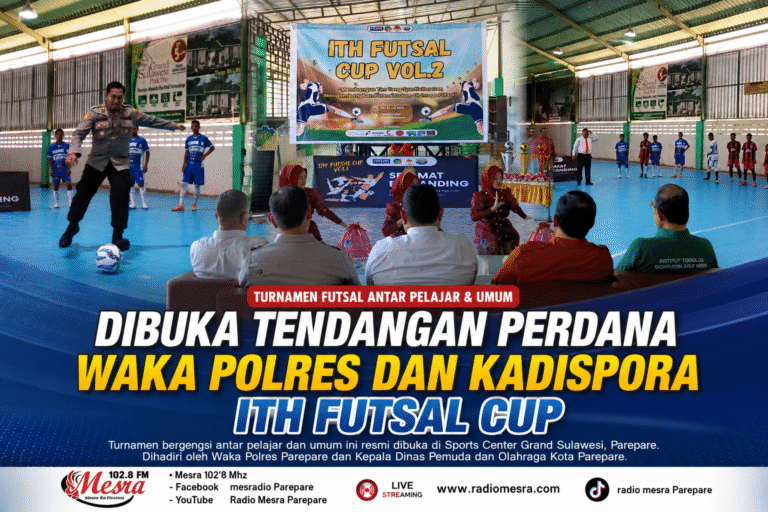 Dibuka Tendangan Perdana Waka Polres dan Kadispora, ITH Futsal Cup