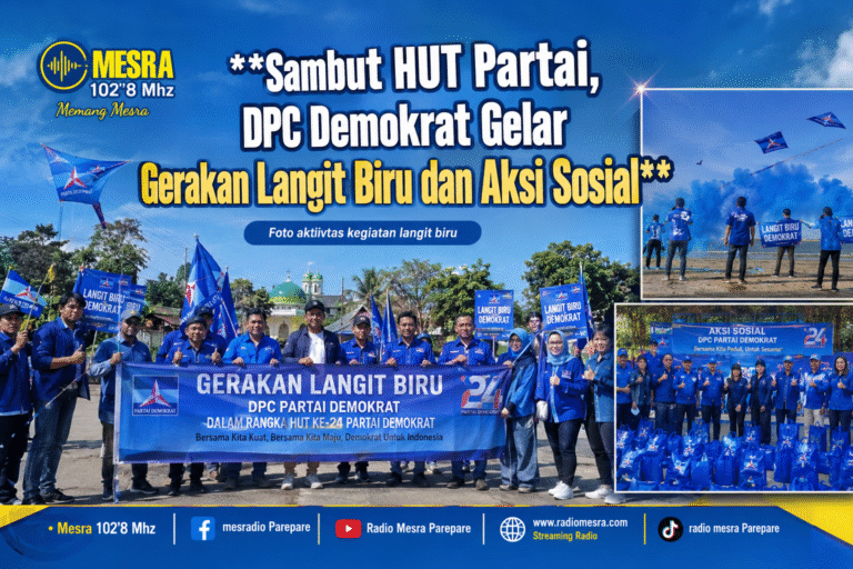 Sambut HUT Partai, DPC Demokrat Gelar Gerakan Langit Biru dan Aksi Sosial