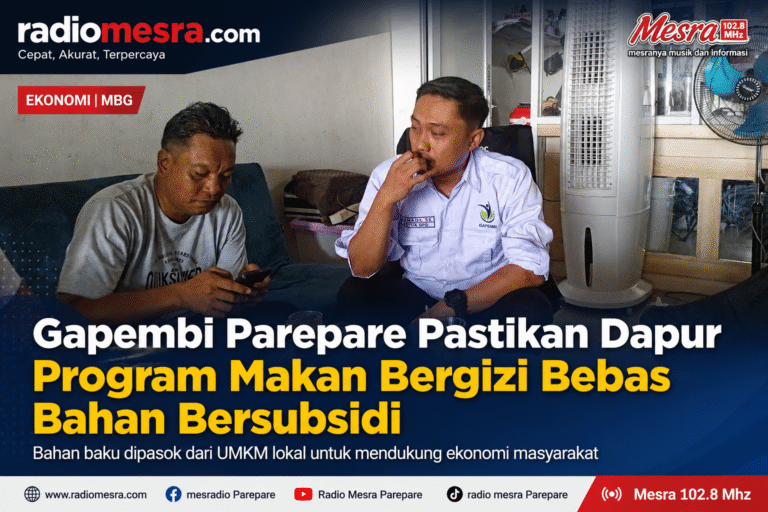 Gapembi Parepare Pastikan Dapur Program Makan Bergizi Bebas Bahan Bersubsidi dan Pasok Bahan Baku dari UMKM Lokal