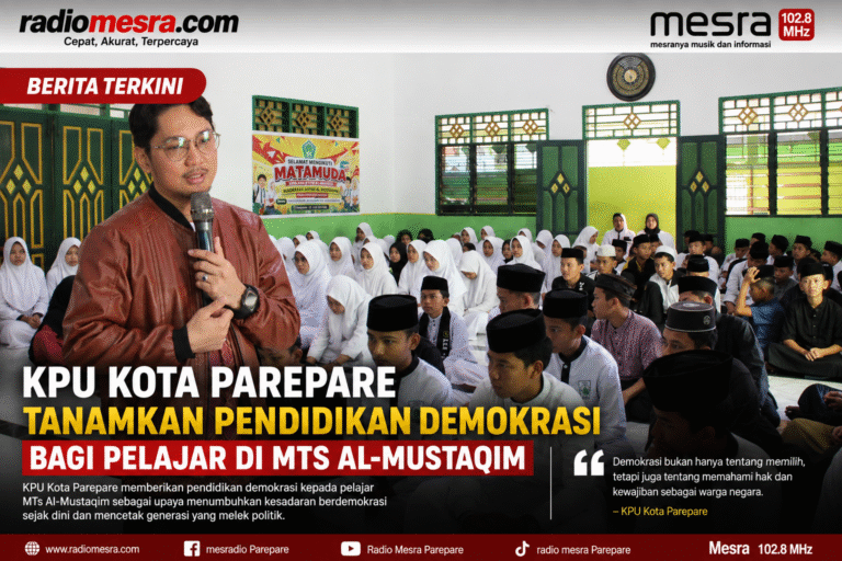 KPU Kota Parepare Tanamkan Pendidikan Demokrasi bagi Pelajar di MTs Al-Mustaqim