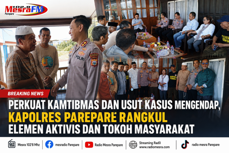 Perkuat Kamtibmas dan Usut Kasus Mengendap, Kapolres Parepare Rangkul Elemen Aktivis dan Tokoh Masyarakat