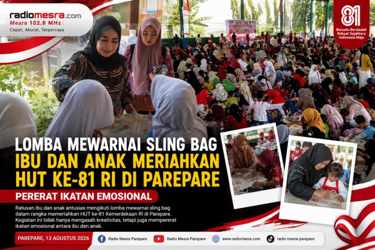 Lomba Mewarnai Sling Bag Ibu dan Anak Meriahkan HUT ke-81 RI di Parepare, Pererat Ikatan Emosional