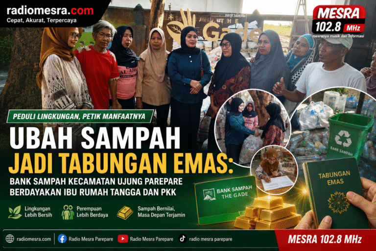 Ubah Sampah Jadi Tabungan Emas: Bank Sampah Kecamatan Ujung Parepare Berdayakan Ibu Rumah Tangga dan PKK