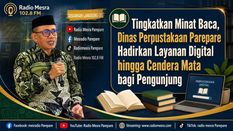 Tingkatkan Minat Baca, Dinas Perpustakaan Parepare Hadirkan Layanan Digital hingga Cendera Mata bagi Pengunjung