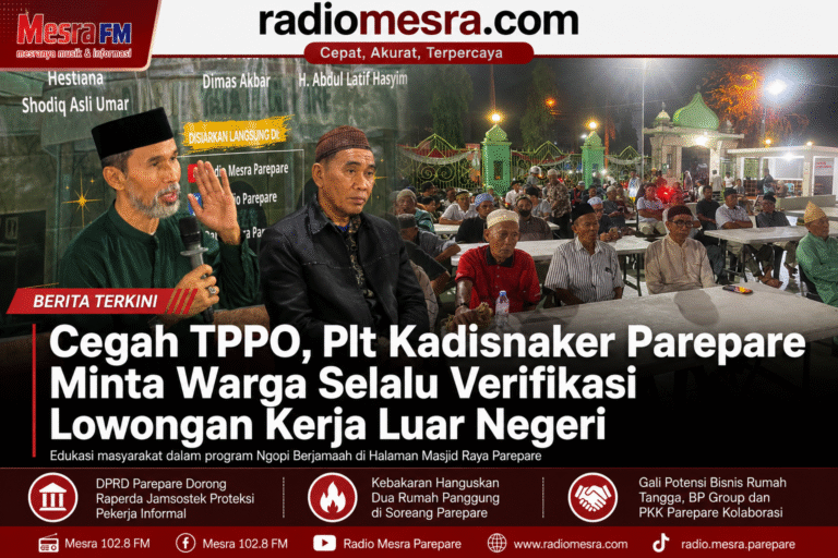 Cegah TPPO, Plt Kadisnaker Parepare Minta Warga Selalu Verifikasi Lowongan Kerja Luar Negeri