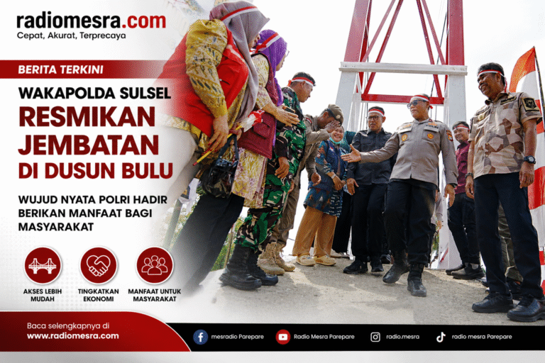 Wakapolda Sulsel Resmikan Jembatan di Dusun Bulu, Wujud Nyata Polri Hadir Berikan Manfaat bagi Masyarakat