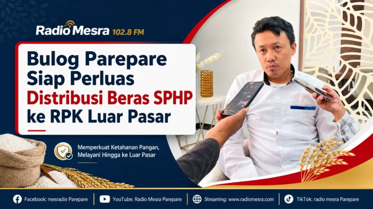 Bulog Parepare Siap Perluas Distribusi Beras SPHP ke RPK Luar Pasar