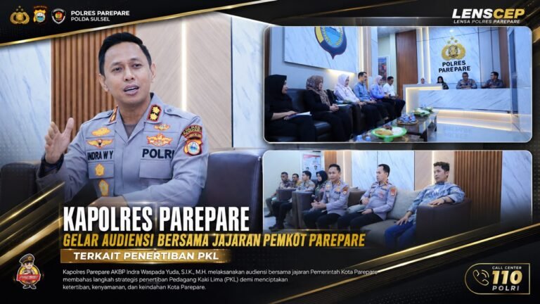 Kapolres Parepare Gelar Audiensi Bersama Jajaran Pemkot Terkait Penertiban PKL