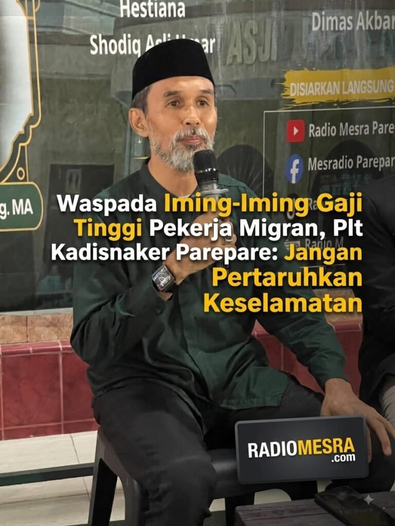 Waspada Iming-Iming Gaji Tinggi Pekerja Migran, Plt Kadisnaker Parepare: Jangan Pertaruhkan Keselamatan