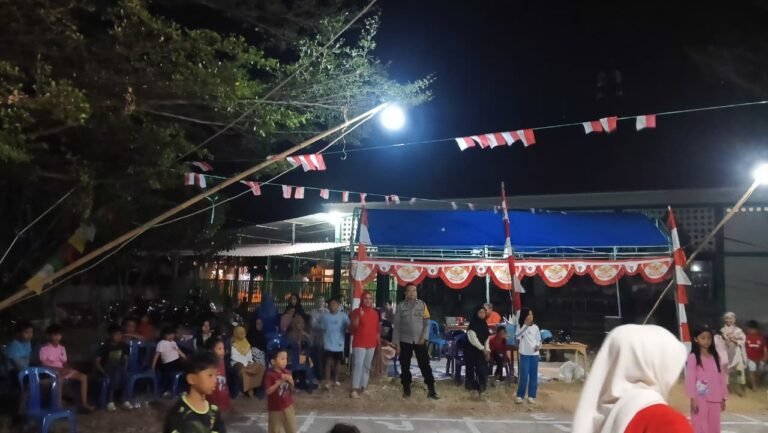 Semarak Lomba HUT ke-81 RI di Grand Sulawesi, Bhabinkamtibmas Hadir Jaga Keamanan dan Kondusivitas