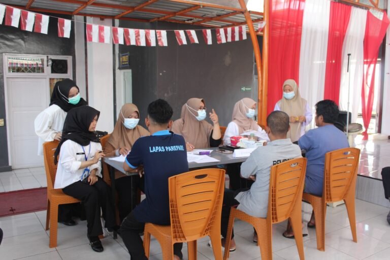 Lapas Parepare Gelar Gerakan Serentak Tracing TBC dan Cek Kesehatan Gratis
