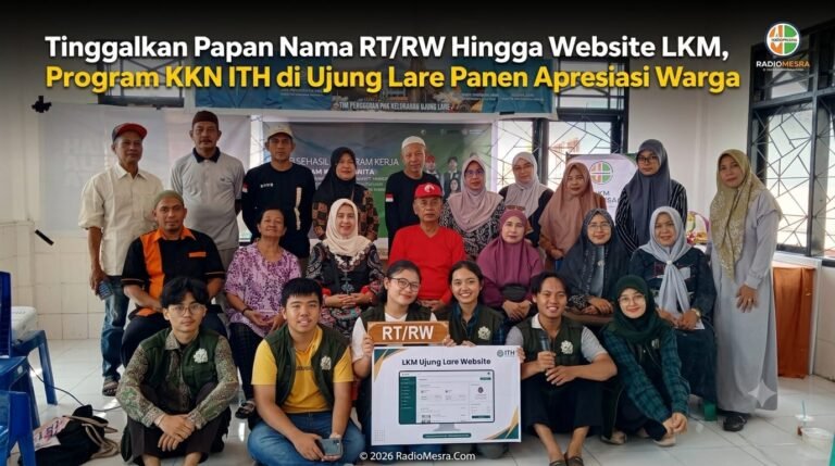 Tinggalkan Papan Nama RT/RW Hingga Website LKM, Program KKN ITH di Ujung Lare Panen Apresiasi Warga