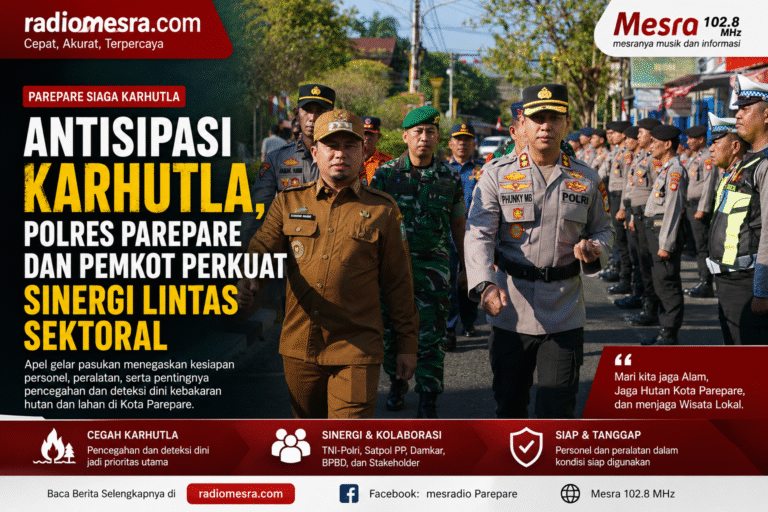 Antisipasi Karhutla, Polres Parepare dan Pemkot Perkuat Sinergi Lintas Sektoral
