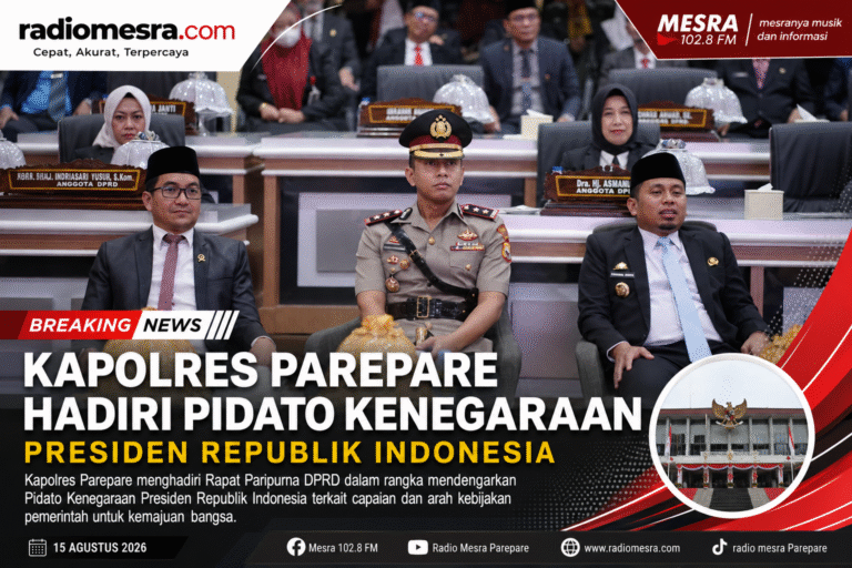 Kapolres Parepare Hadiri Pidato Kenegaraan Presiden Republik Indonesia