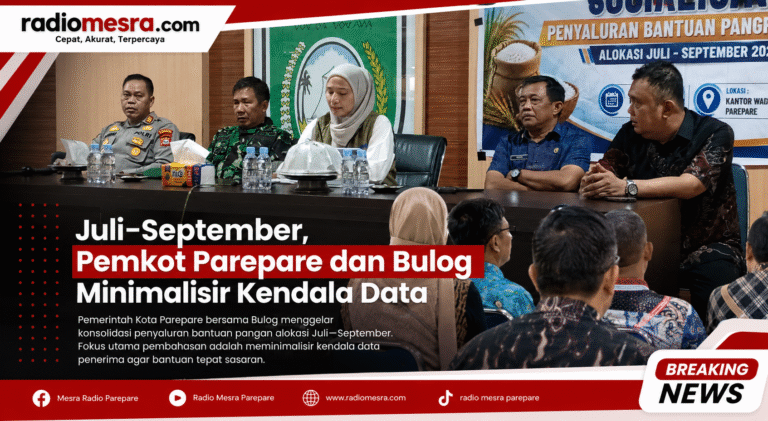 Juli–September, Pemkot Parepare dan Bulog Minimalisir Kendala Data