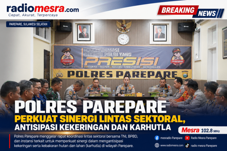 Polres Parepare Perkuat Sinergi Lintas Sektoral, Antisipasi Kekeringan dan Karhutla