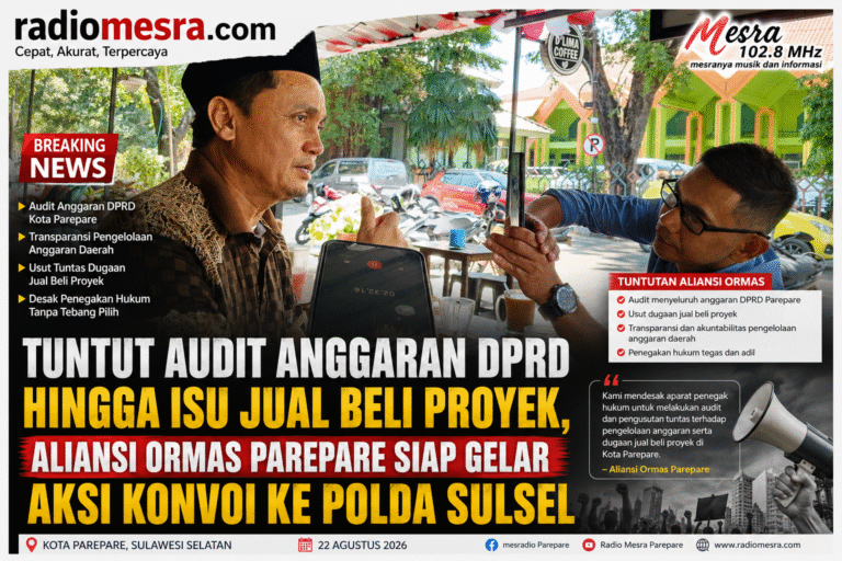 Tuntut Audit Anggaran DPRD Hingga Isu Jual Beli Proyek, Aliansi Ormas Parepare Siap Gelar Aksi Konvoi ke Polda Sulsel