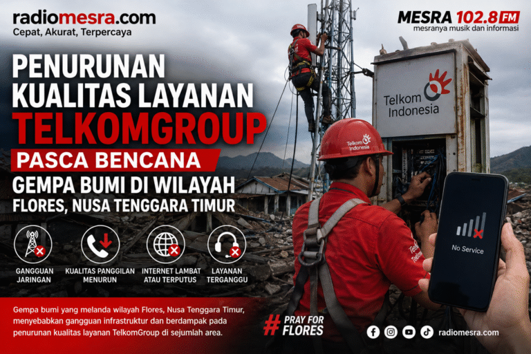 Penurunan Kualitas Layanan TelkomGroup Pasca Bencana Gempa Bumi di Wilayah Flores, Nusa Tenggara Timur