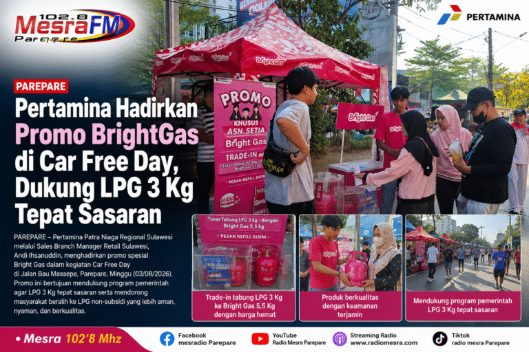 Pertamina Hadirkan Promo BrightGas di Car Free Day, Dukung LPG 3 Kg Tepat Sasaran