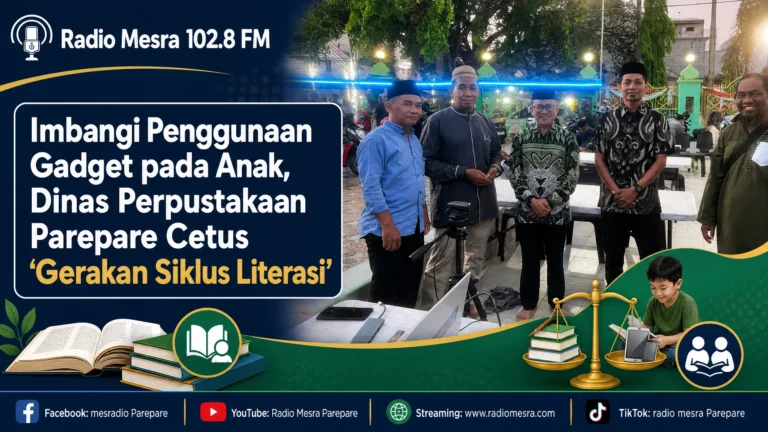 Imbangi Penggunaan Gadget pada Anak, Dinas Perpustakaan Parepare Cetus ‘Gerakan Siklus Literasi