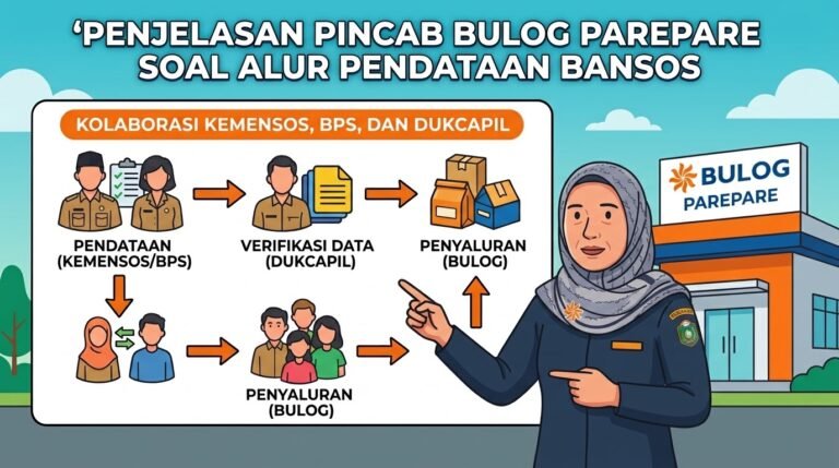 Penjelasan Pincab Bulog Parepare Soal Alur Pendataan Bansos: Kolaborasi Kemensos, BPS, dan Dukcapil